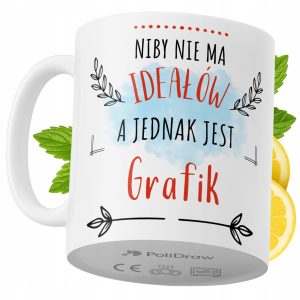Kubek Dla Grafika na Prezent z Nadrukiem ze Zdjęciem 330 ml PoliDraw 973130 Kubek Dla Grafika na Prezent z Nadrukiem ze Zdjęciem 330 ml PoliDraw 973130