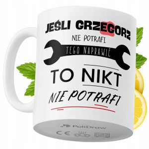 Kubek Dla Grzegorza na Prezent z Nadrukiem ze Zdjęciem 330 ml PoliDraw 972961 Kubek Dla Grzegorza na Prezent z Nadrukiem ze Zdjęciem 330 ml PoliDraw 972961