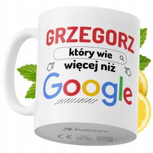 Kubek Dla Grzegorza na Prezent z Nadrukiem ze Zdjęciem 330 ml PoliDraw 973263 Kubek Dla Grzegorza na Prezent z Nadrukiem ze Zdjęciem 330 ml PoliDraw 973263