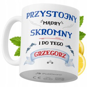 Kubek Dla Grzegorza na Prezent z Nadrukiem ze Zdjęciem 330 ml PoliDraw 970881 Kubek Dla Grzegorza na Prezent z Nadrukiem ze Zdjęciem 330 ml PoliDraw 970881