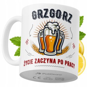 Kubek Dla Grzegorza na Prezent z Nadrukiem ze Zdjęciem 330 ml PoliDraw 971779 Kubek Dla Grzegorza na Prezent z Nadrukiem ze Zdjęciem 330 ml PoliDraw 971779