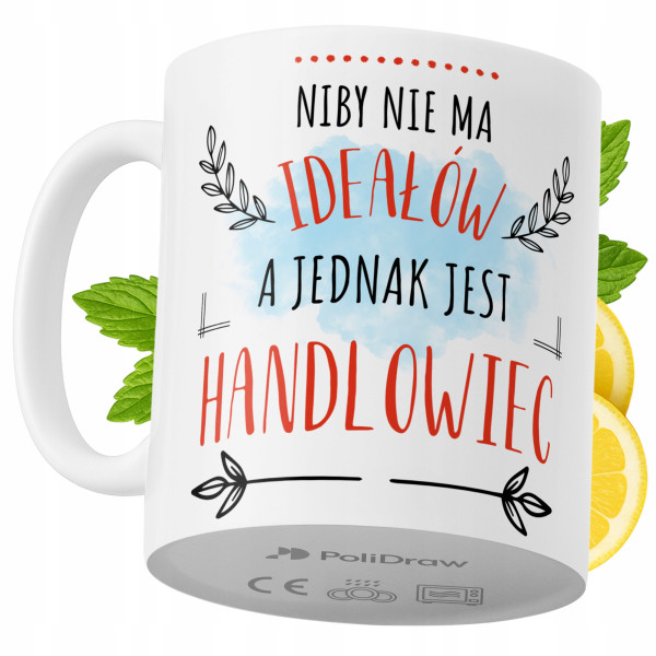 Kubek Dla Handlowca na Prezent z Nadrukiem ze Zdjęciem 330 ml PoliDraw 972887