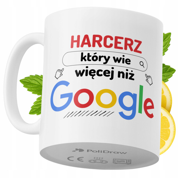 Kubek Dla Harcerza na Prezent z Nadrukiem ze Zdjęciem 330 ml PoliDraw 971310