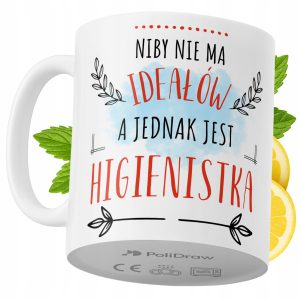 Kubek Dla Higienistki na Prezent z Nadrukiem ze Zdjęciem 330 ml PoliDraw 971769