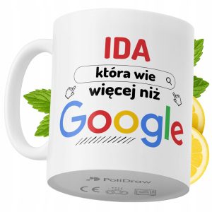 Kubek Dla Idy na Prezent z Nadrukiem ze Zdjęciem 330 ml PoliDraw 971151