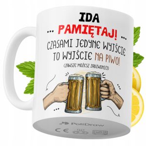 Kubek Dla Idy na Prezent z Nadrukiem ze Zdjęciem 330 ml PoliDraw 971580