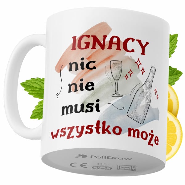 Kubek Dla Ignacego na Prezent z Nadrukiem ze Zdjęciem 330 ml PoliDraw 971507