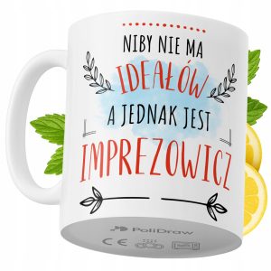Kubek Dla Imprezowicza na Prezent z Nadrukiem ze Zdjęciem 330 ml PoliDraw 971006 Kubek Dla Imprezowicza na Prezent z Nadrukiem ze Zdjęciem 330 ml PoliDraw 971006