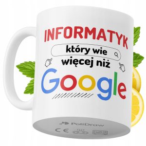 Kubek Dla Informatyka na Prezent z Nadrukiem ze Zdjęciem 330 ml PoliDraw 971939 Kubek Dla Informatyka na Prezent z Nadrukiem ze Zdjęciem 330 ml PoliDraw 971939