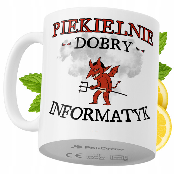 Kubek Dla Informatyka na Prezent z Nadrukiem ze Zdjęciem 330 ml PoliDraw 970700