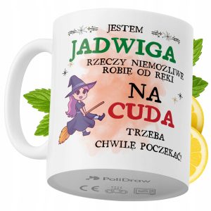 Kubek Dla Jadwigi na Prezent z Nadrukiem ze Zdjęciem 330 ml PoliDraw 970247 Kubek Dla Jadwigi na Prezent z Nadrukiem ze Zdjęciem 330 ml PoliDraw 970247