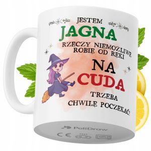 Kubek Dla Jagny na Prezent z Nadrukiem ze Zdjęciem 330 ml PoliDraw 971729 Kubek Dla Jagny na Prezent z Nadrukiem ze Zdjęciem 330 ml PoliDraw 971729