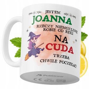 Kubek Dla Joanny na Prezent z Nadrukiem ze Zdjęciem 330 ml PoliDraw 970848 Kubek Dla Joanny na Prezent z Nadrukiem ze Zdjęciem 330 ml PoliDraw 970848