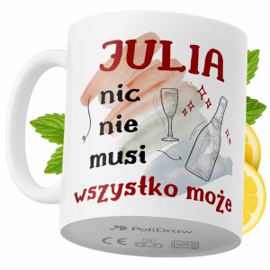 Kubek Dla Juli na Prezent z Nadrukiem ze Zdjęciem 330 ml PoliDraw 971553 Kubek Dla Juli na Prezent z Nadrukiem ze Zdjęciem 330 ml PoliDraw 971553