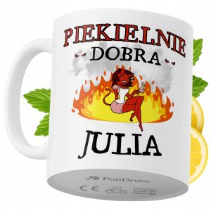Kubek Dla Juli na Prezent z Nadrukiem ze Zdjęciem 330 ml PoliDraw 970796 Kubek Dla Juli na Prezent z Nadrukiem ze Zdjęciem 330 ml PoliDraw 970796