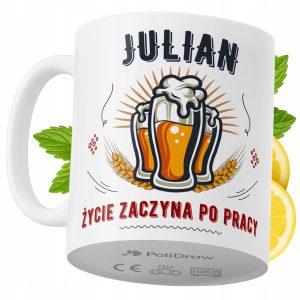 Kubek Dla Juliana na Prezent z Nadrukiem ze Zdjęciem 330 ml PoliDraw 970341 Kubek Dla Juliana na Prezent z Nadrukiem ze Zdjęciem 330 ml PoliDraw 970341