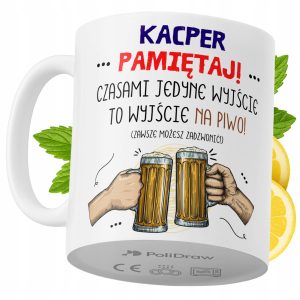 Kubek Dla Kacpra na Prezent z Nadrukiem ze Zdjęciem 330 ml PoliDraw 971869 Kubek Dla Kacpra na Prezent z Nadrukiem ze Zdjęciem 330 ml PoliDraw 971869