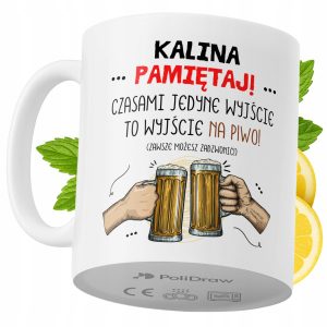Kubek Dla Kaliny na Prezent z Nadrukiem ze Zdjęciem 330 ml PoliDraw 972376 Kubek Dla Kaliny na Prezent z Nadrukiem ze Zdjęciem 330 ml PoliDraw 972376