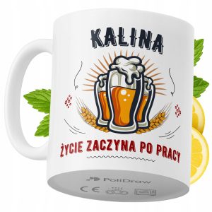 Kubek Dla Kaliny na Prezent z Nadrukiem ze Zdjęciem 330 ml PoliDraw 970990 Kubek Dla Kaliny na Prezent z Nadrukiem ze Zdjęciem 330 ml PoliDraw 970990