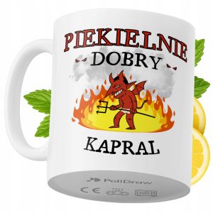Kubek Dla Kaprala na Prezent z Nadrukiem ze Zdjęciem 330 ml PoliDraw 971817 Kubek Dla Kaprala na Prezent z Nadrukiem ze Zdjęciem 330 ml PoliDraw 971817