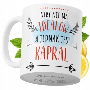 Kubek Dla Kaprala na Prezent z Nadrukiem ze Zdjęciem 330 ml PoliDraw 973306 Kubek Dla Kaprala na Prezent z Nadrukiem ze Zdjęciem 330 ml PoliDraw 973306