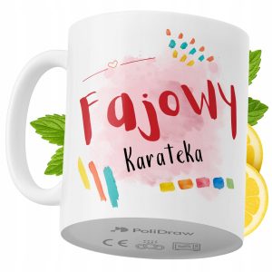 Kubek Dla Karateki na Prezent z Nadrukiem ze Zdjęciem 330 ml PoliDraw 973487 Kubek Dla Karateki na Prezent z Nadrukiem ze Zdjęciem 330 ml PoliDraw 973487