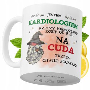 Kubek Dla Kardiologa na Prezent z Nadrukiem ze Zdjęciem 330 ml PoliDraw 973664 Kubek Dla Kardiologa na Prezent z Nadrukiem ze Zdjęciem 330 ml PoliDraw 973664