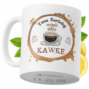 Kubek Dla Kardiologa na Prezent z Nadrukiem ze Zdjęciem 330 ml PoliDraw 973910 Kubek Dla Kardiologa na Prezent z Nadrukiem ze Zdjęciem 330 ml PoliDraw 973910
