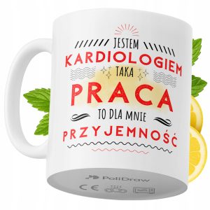Kubek Dla Kardiologa na Prezent z Nadrukiem ze Zdjęciem 330 ml PoliDraw 973402 Kubek Dla Kardiologa na Prezent z Nadrukiem ze Zdjęciem 330 ml PoliDraw 973402