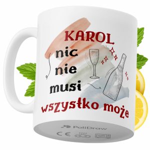 Kubek Dla Karola na Prezent z Nadrukiem ze Zdjęciem 330 ml PoliDraw 970603 Kubek Dla Karola na Prezent z Nadrukiem ze Zdjęciem 330 ml PoliDraw 970603