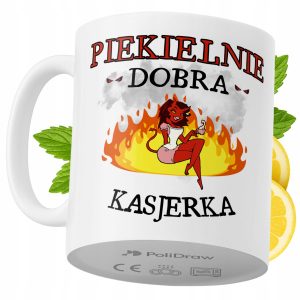 Kubek Dla Kasjerki na Prezent z Nadrukiem ze Zdjęciem 330 ml PoliDraw 970856 Kubek Dla Kasjerki na Prezent z Nadrukiem ze Zdjęciem 330 ml PoliDraw 970856