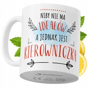 Kubek Dla Kierowniczki na Prezent z Nadrukiem ze Zdjęciem 330 ml PoliDraw 973148 Kubek Dla Kierowniczki na Prezent z Nadrukiem ze Zdjęciem 330 ml PoliDraw 973148