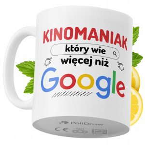 Kubek Dla Kinomaniaka na Prezent z Nadrukiem ze Zdjęciem 330 ml PoliDraw 971320 Kubek Dla Kinomaniaka na Prezent z Nadrukiem ze Zdjęciem 330 ml PoliDraw 971320