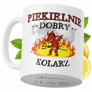 Kubek Dla Kolarza na Prezent z Nadrukiem ze Zdjęciem 330 ml PoliDraw 971620 Kubek Dla Kolarza na Prezent z Nadrukiem ze Zdjęciem 330 ml PoliDraw 971620