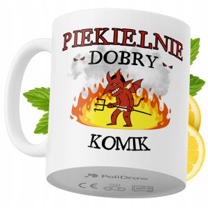 Kubek Dla Komika na Prezent z Nadrukiem ze Zdjęciem 330 ml PoliDraw 970988 Kubek Dla Komika na Prezent z Nadrukiem ze Zdjęciem 330 ml PoliDraw 970988