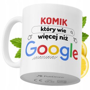 Kubek Dla Komika na Prezent z Nadrukiem ze Zdjęciem 330 ml PoliDraw 970287 Kubek Dla Komika na Prezent z Nadrukiem ze Zdjęciem 330 ml PoliDraw 970287