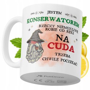 Kubek Dla Konserwatora na Prezent z Nadrukiem ze Zdjęciem 330 ml PoliDraw 970978 Kubek Dla Konserwatora na Prezent z Nadrukiem ze Zdjęciem 330 ml PoliDraw 970978