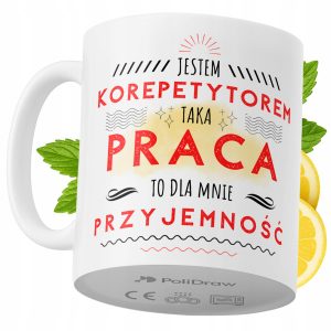 Kubek Dla Korepetytora na Prezent z Nadrukiem ze Zdjęciem 330 ml PoliDraw 971051