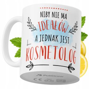 Kubek Dla Kosmetologa na Prezent z Nadrukiem ze Zdjęciem 330 ml PoliDraw 971014 Kubek Dla Kosmetologa na Prezent z Nadrukiem ze Zdjęciem 330 ml PoliDraw 971014