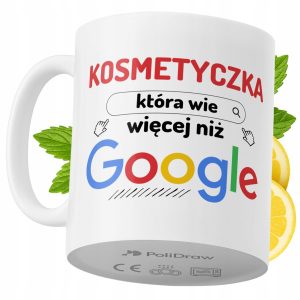 Kubek Dla Kosmetyczki na Prezent z Nadrukiem ze Zdjęciem 330 ml PoliDraw 970722 Kubek Dla Kosmetyczki na Prezent z Nadrukiem ze Zdjęciem 330 ml PoliDraw 970722