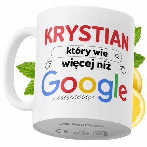 Kubek Dla Krystiana na Prezent z Nadrukiem ze Zdjęciem 330 ml PoliDraw 970349 Kubek Dla Krystiana na Prezent z Nadrukiem ze Zdjęciem 330 ml PoliDraw 970349