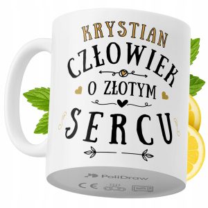 Kubek Dla Krystiana na Prezent z Nadrukiem ze Zdjęciem 330 ml PoliDraw 970282 Kubek Dla Krystiana na Prezent z Nadrukiem ze Zdjęciem 330 ml PoliDraw 970282