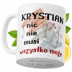 Kubek Dla Krystiana na Prezent z Nadrukiem ze Zdjęciem 330 ml PoliDraw 971082 Kubek Dla Krystiana na Prezent z Nadrukiem ze Zdjęciem 330 ml PoliDraw 971082