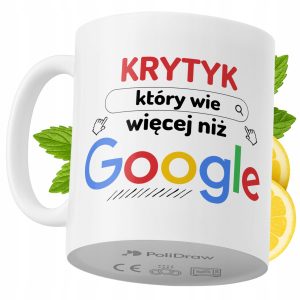 Kubek Dla Krytyka na Prezent z Nadrukiem ze Zdjęciem 330 ml PoliDraw 971418 Kubek Dla Krytyka na Prezent z Nadrukiem ze Zdjęciem 330 ml PoliDraw 971418