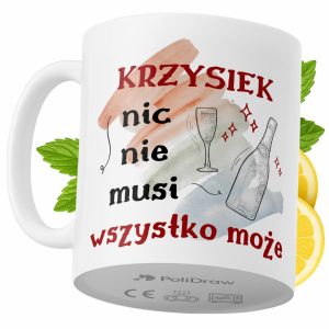 Kubek Dla Krzyśka na Prezent z Nadrukiem ze Zdjęciem 330 ml PoliDraw 971116 Kubek Dla Krzyśka na Prezent z Nadrukiem ze Zdjęciem 330 ml PoliDraw 971116