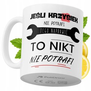 Kubek Dla Krzyśka na Prezent z Nadrukiem ze Zdjęciem 330 ml PoliDraw 970486 Kubek Dla Krzyśka na Prezent z Nadrukiem ze Zdjęciem 330 ml PoliDraw 970486
