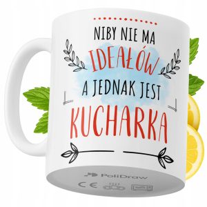 Kubek Dla Kucharki na Prezent z Nadrukiem ze Zdjęciem 330 ml PoliDraw 971528