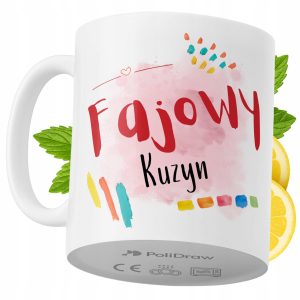 Kubek Dla Kuzyna na Prezent z Nadrukiem ze Zdjęciem 330 ml PoliDraw 970837 Kubek Dla Kuzyna na Prezent z Nadrukiem ze Zdjęciem 330 ml PoliDraw 970837