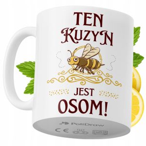 Kubek Dla Kuzyna na Prezent z Nadrukiem ze Zdjęciem 330 ml PoliDraw 971003 Kubek Dla Kuzyna na Prezent z Nadrukiem ze Zdjęciem 330 ml PoliDraw 971003