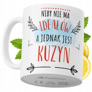 Kubek Dla Kuzyna na Prezent z Nadrukiem ze Zdjęciem 330 ml PoliDraw 971755
